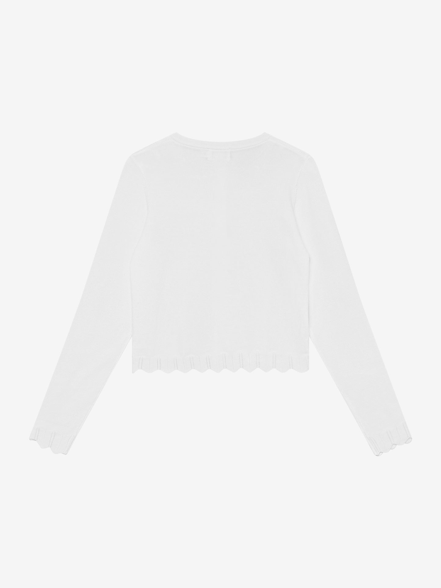 Creamie Pointelle-Strickjacke