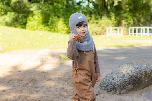 Pickapooh Mütze Jack aus Wollfleece in grey