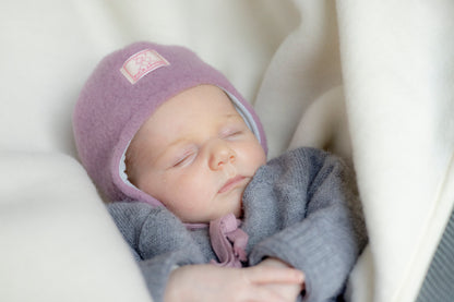 Pickapooh Mütze Jack aus Wollfleece in alt rosé