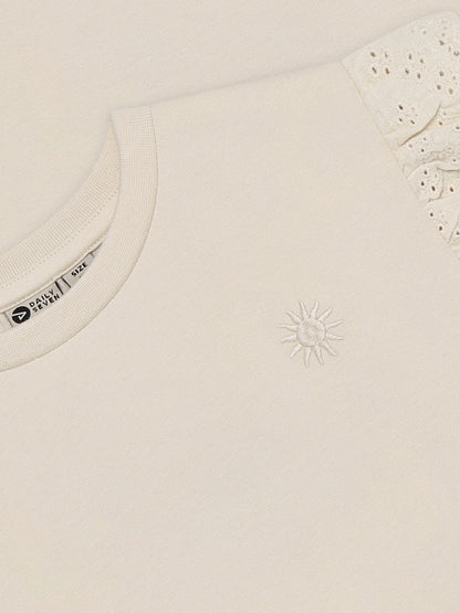 Daily7Kids T-Shirt mit Stickerei-Detail GOTS