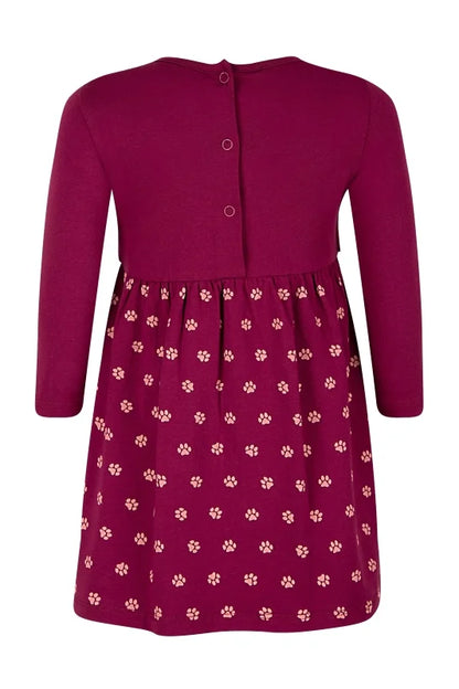 Happy Girls Kleid Langarm mit Katzenapplikation