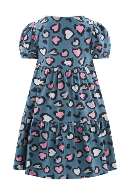 Happy Girls Stufenkleid Kurzarm mit Herzprint