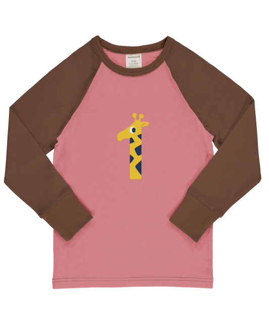 Maxomorra Langarmshirt Raglanärmel 1 Jahr GOTS