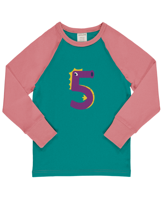 Maxomorra Langarmshirt Raglanärmel 5 Jahre GOTS
