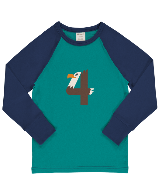 Maxomorra Langarmshirt Raglanärmel 4 Jahre GOTS