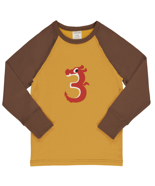 Maxomorra Langarmshirt Raglanärmel 3 Jahre GOTS
