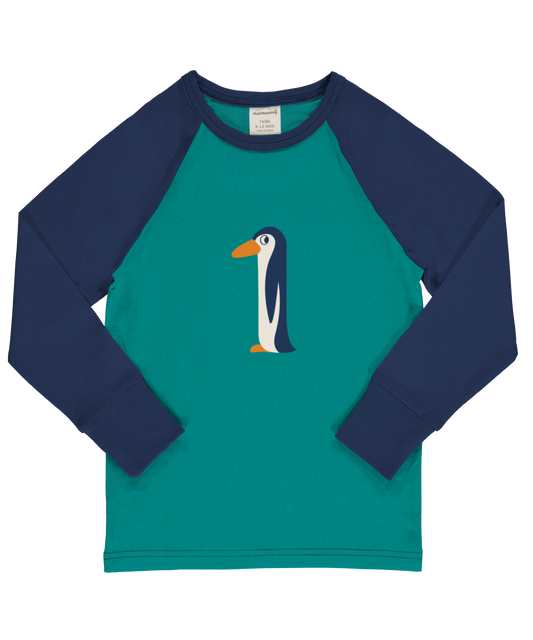 Maxomorra Langarmshirt Raglanärmel 1 Jahr GOTS