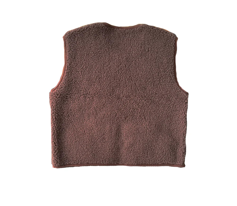 Alwero Weste POS Adult aus Bio-Wolle Ultralight Choco Martini