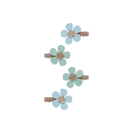 Billy loves Audrey  Anemone Haarclips (Aqua)