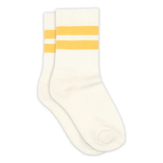 MPkids Tennissocken Andy mit gelben Streifen