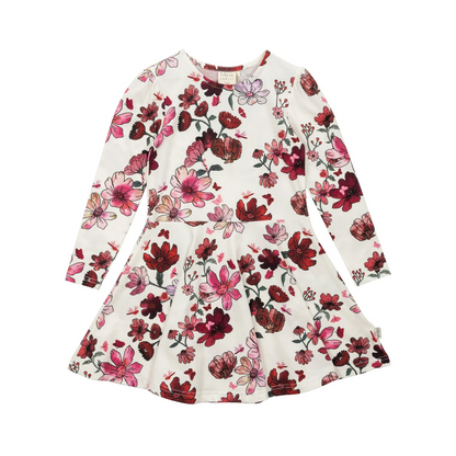 Ma-ia Kleid Langarm Winter Garden aus Bio-Baumwolle