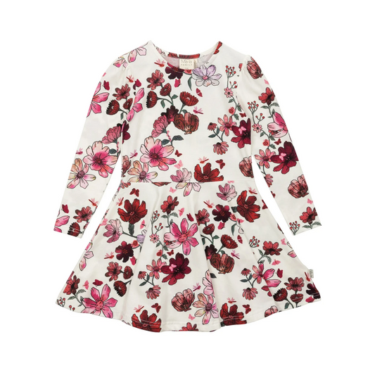 Ma-ia Kleid Langarm Winter Garden aus Bio-Baumwolle