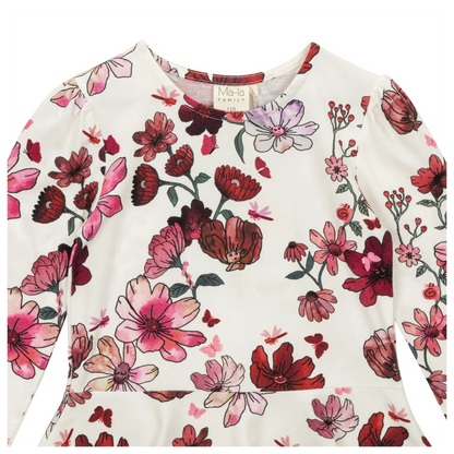 Ma-ia Kleid Langarm Winter Garden aus Bio-Baumwolle