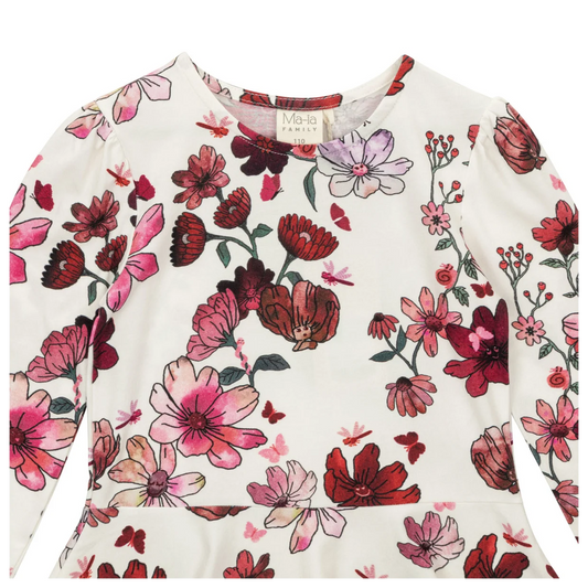Ma-ia Kleid Langarm Winter Garden aus Bio-Baumwolle
