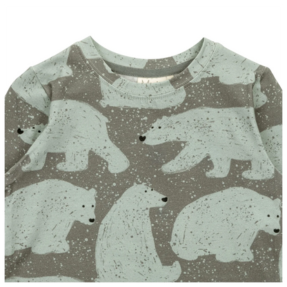 Ma-ia Langarmshirt  mit Polarbärenprint