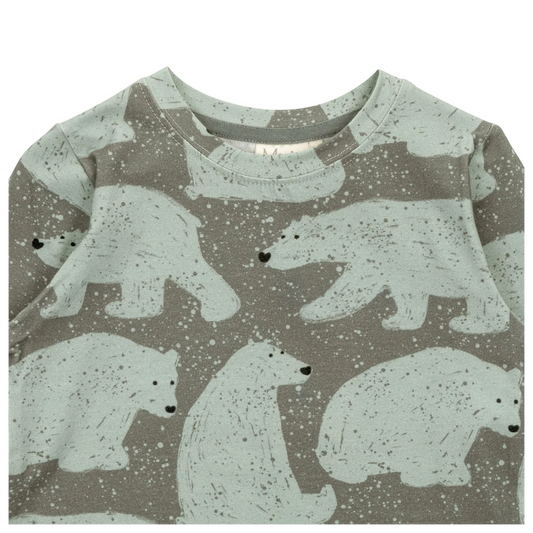 Ma-ia Langarmshirt  mit Polarbärenprint