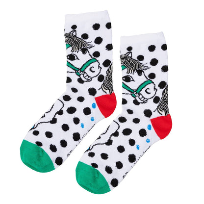 Martinex Pippi Langstrumpf Socken 2 Paar Gelb/Weiß