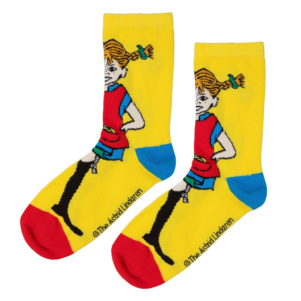 Martinex Pippi Langstrumpf Socken 2 Paar Gelb/Weiß