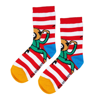 Martinex Pippi Langstrumpf Socken 2 Paar Blau/Rot