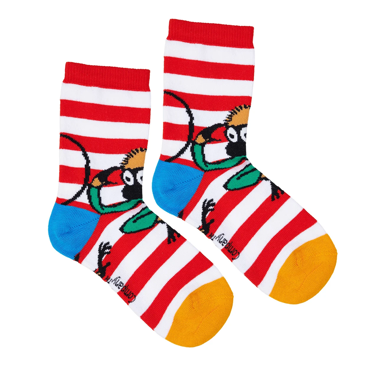 Martinex Pippi Langstrumpf Socken 2 Paar Blau/Rot