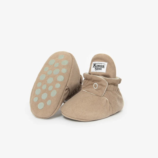 Kings & Rebels Booties Gamuza Gripper - Café