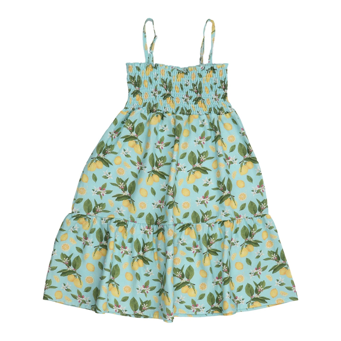 Walkiddy Trägerkleid Citrus Bloom-Strap Dress GOTS