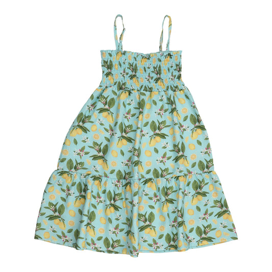 Walkiddy Trägerkleid Citrus Bloom-Strap Dress GOTS