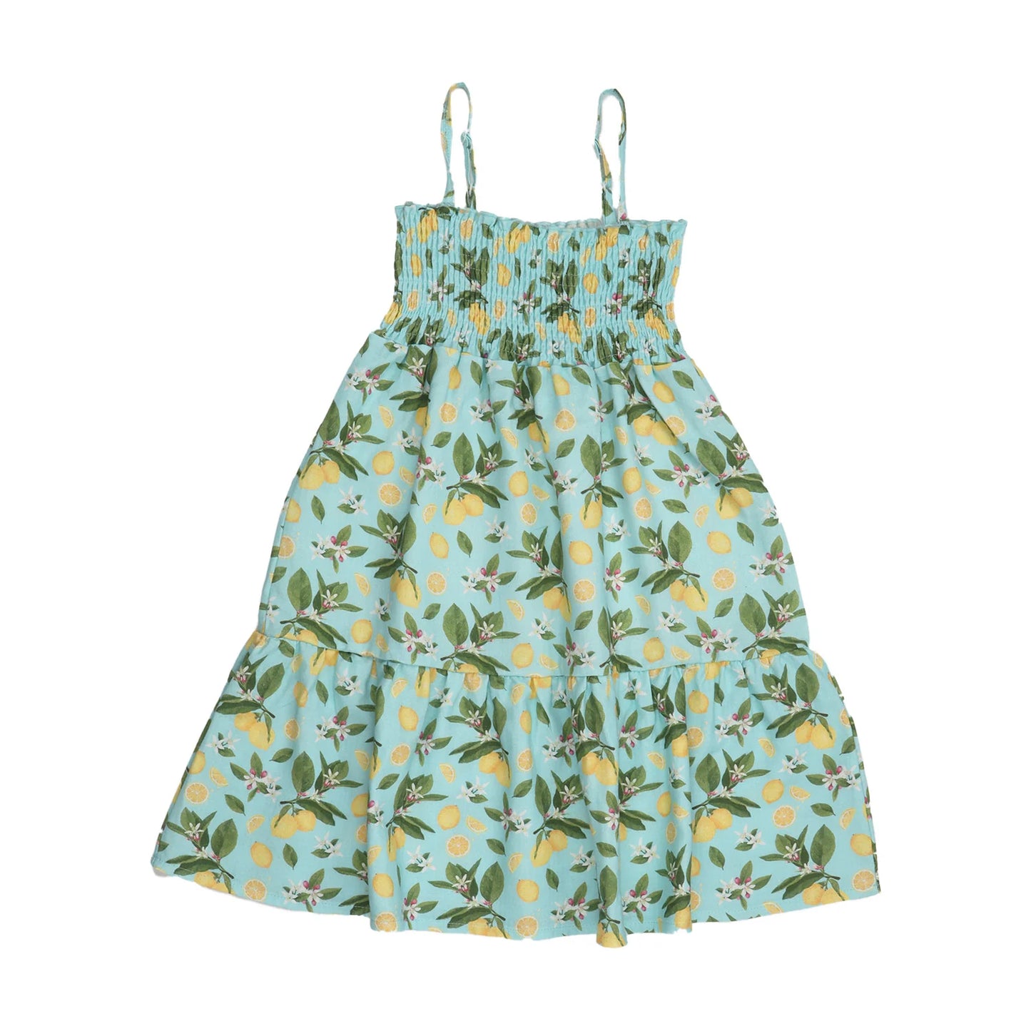 Walkiddy Trägerkleid Citrus Bloom-Strap Dress GOTS