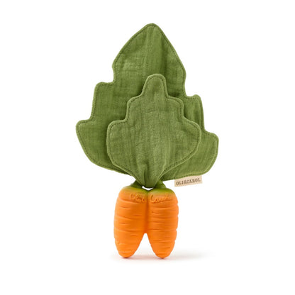Oli & Carol Beißspielzeug und Schnuffeltuch - Cathy the Carrot Mini Doudou-Teether