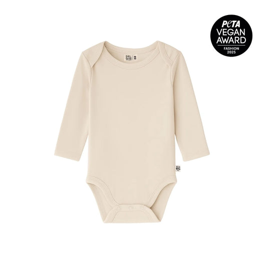 Eve + Olive Body Langarm aus 100% Lyocell in Cute Beige