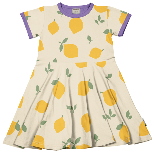 Maxomorra Kleid Circle Dress LEMON GOTS