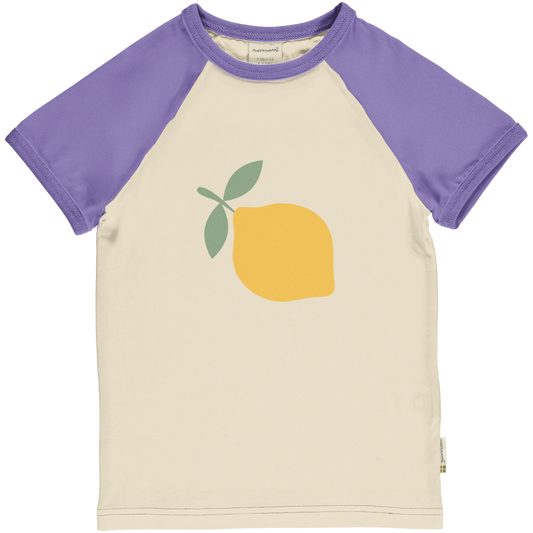 Maxomorra T-Shirt Raglan LEMON GOTS