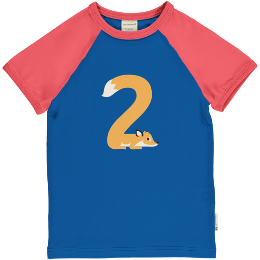 Maxomorra T-Shirt Raglan 2 Jahre GOTS