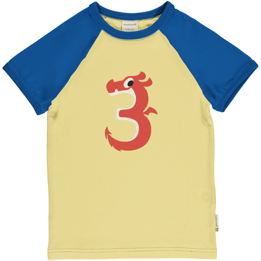 Maxomorra T-Shirt Raglan 3 Jahre GOTS