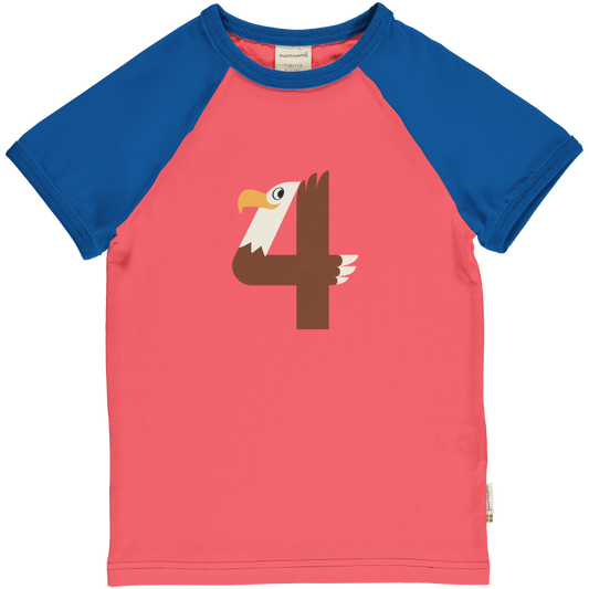 Maxomorra T-Shirt Raglan 4 Jahre GOTS