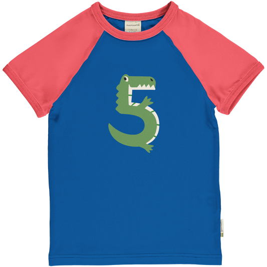 Maxomorra T-Shirt Raglan 5 Jahre GOTS
