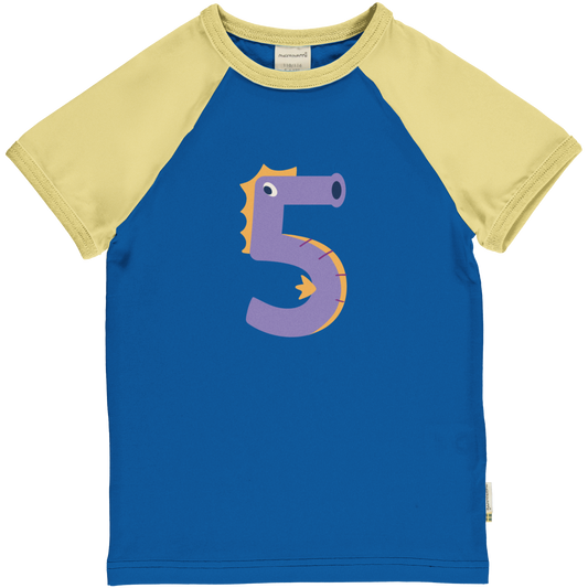 Maxomorra T-Shirt Raglan 5 Jahre GOTS