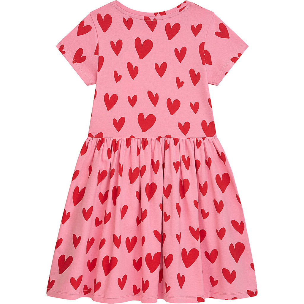 Danamade Kleid Kurzarm DLINNI mit Herzchenprint