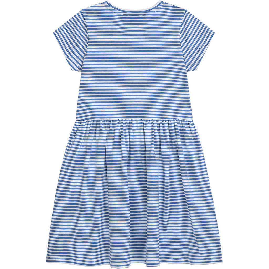Danamade Kleid Kurzarm DMERLE gestreift mit Zitronentaschen