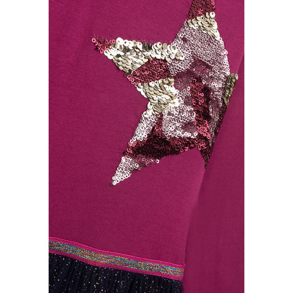 Danamade Kleid Langarm mit Paillettenstern und Tüllrock DRIKKE