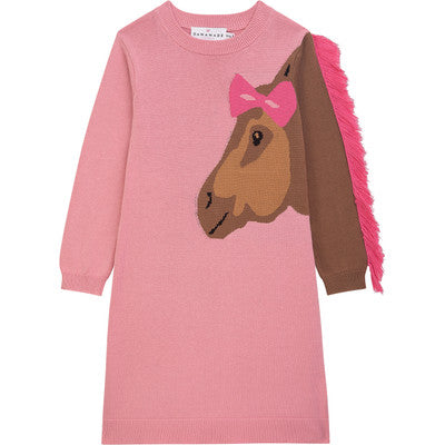 Danamade Strickkleid DHANNI mit Pferdemotiv