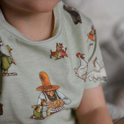 Geggamoja T-Shirt Pettersson und Findus light green