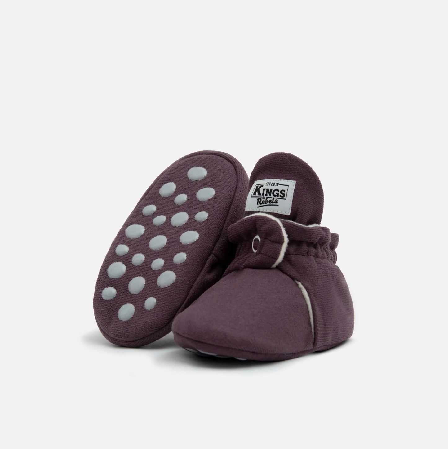 Kings & Rebels Booties Gamuza Gripper - Plum