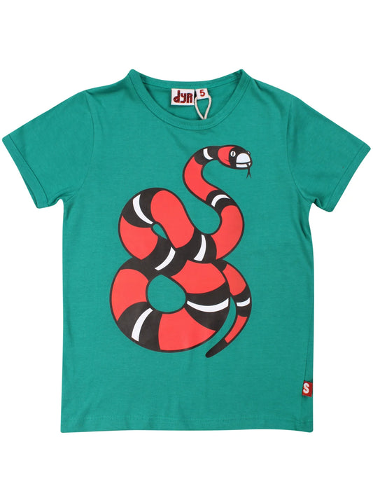 DYR T-Shirt Dyrhide mit Schlangenprint
