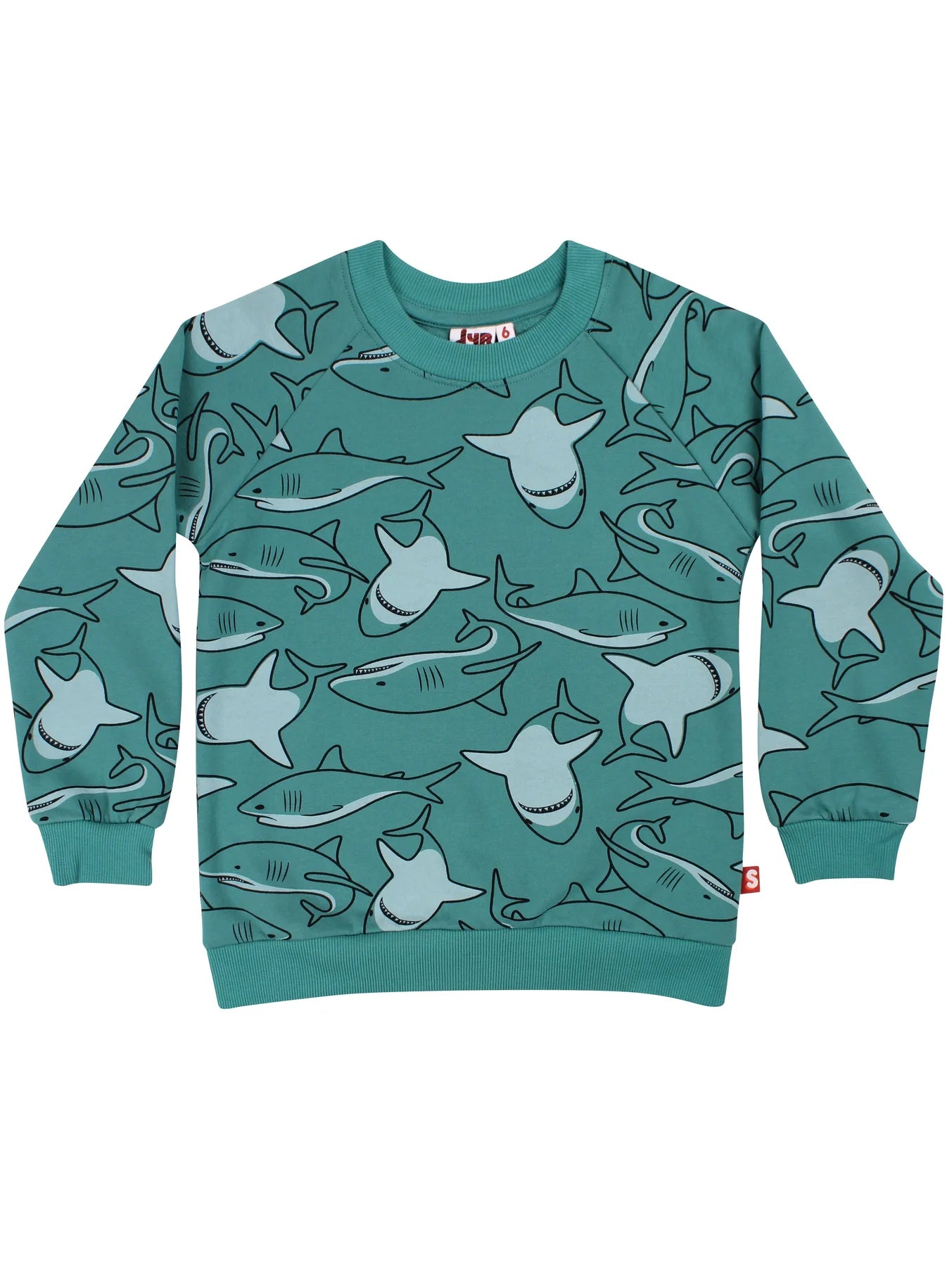 DYR Sweatshirt mit Haifisch-Print 'Foam Duck Sharky'