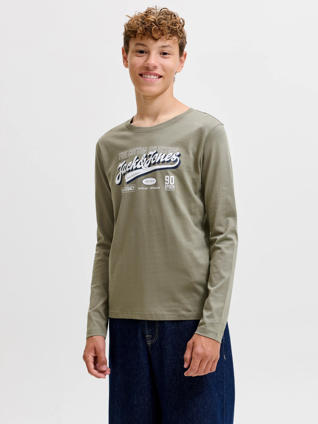Jack & Jones Junior Langarmshirt mit Brustprint