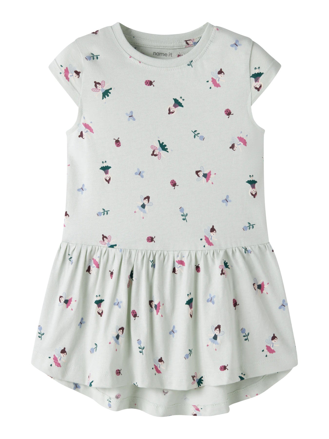 Name it Kleid Kurzarm mit Alloverprint aus Bio-Baumwolle