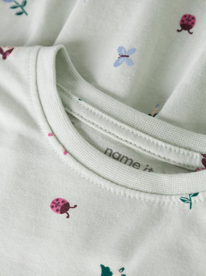 Name it Kleid Kurzarm mit Alloverprint aus Bio-Baumwolle