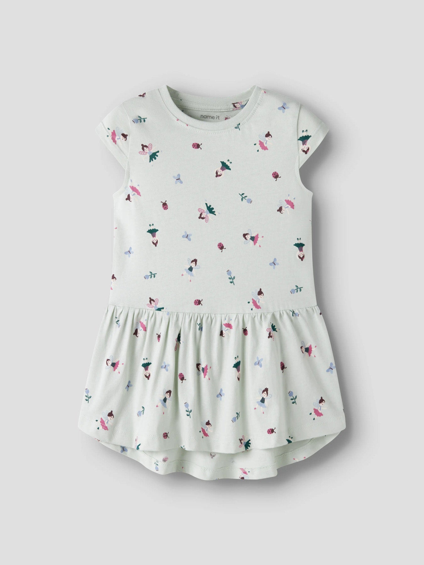 Name it Kleid Kurzarm mit Alloverprint aus Bio-Baumwolle