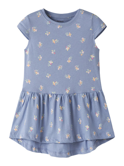 Name it Kleid Kurzarm mit Alloverprint aus Bio-Baumwolle
